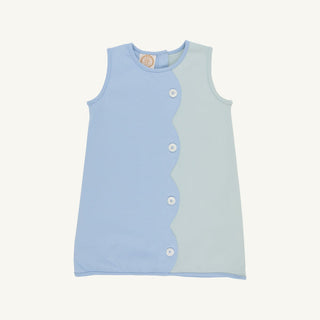 The Beaufort Bonnet Company Kennedy Colorblock Jumper - Sarasota Sky & Old Greenwich Green