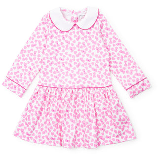 Lila and Hayes - Lillian Girls' Dress - Confetti Hearts Pink