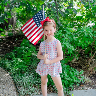 Lila and Hayes Poppy Girls' Short Set - Liberty Floral