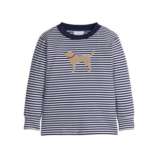 Little English Lab Applique Long Sleeve Shirt