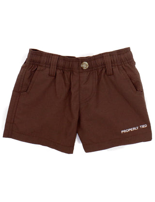 Properly Tied Boys Mallard Short- Bark