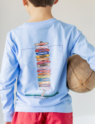 Properly Tide - Boys Southeastern Showdown LS Light Blue