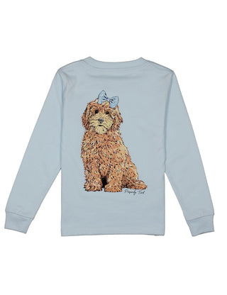 Properly Tied Girls Goldendoodle LS - Periwinkle