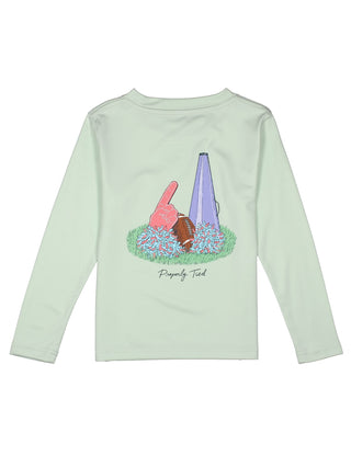 Properly Tied Girls Performance Tee LS Home Team - Pale Mint