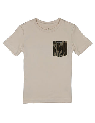 Properly Tied Boys Ravine Pocket Tee SS - Mossy Oak Dove