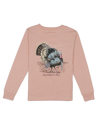 Properly Tied Boys Gobbler LS - Peach