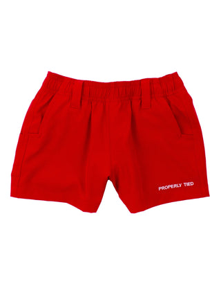 Properly Tied Boys Pintail Short Red