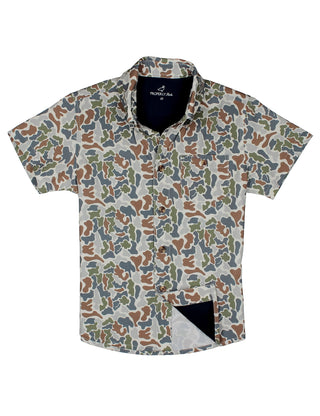 Properly Tide - Boys Sportsman Field Shirt Terra Camo