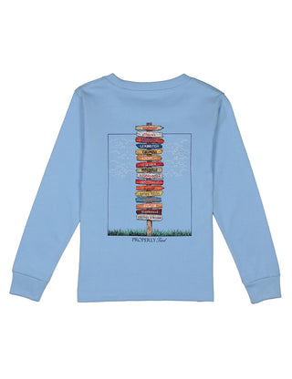 Properly Tide - Boys Southeastern Showdown LS Light Blue