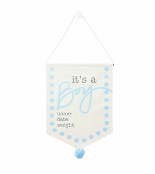 MUD PIE BIRTH ANNOUNCEMENT SIGN - IT'S A BOY