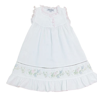 Sweet Dreams White Gown with Rose Vine Print