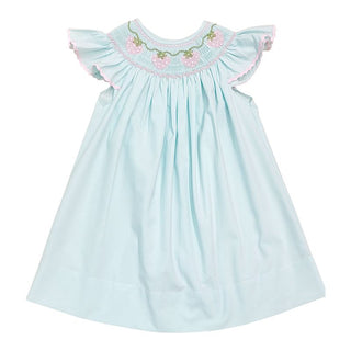 Sweet Dreams Strawberry Vine Smocked Mint Dress