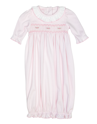 Petite Bebe Rose Pink Knit Girls Sac