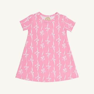 The Beaufort Bonnet Company Polly Play Dress- Bell Court Bows (Hamptons Hot Pink)