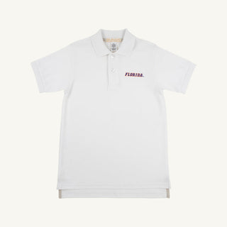 The Beaufort Bonnet Company Florida Prim & Proper Polo - Worth Avenue White