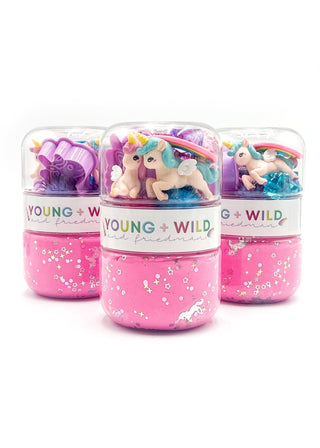 Young Wild and Friedman Rainbow Unicorn Grab & Go Dough Jar