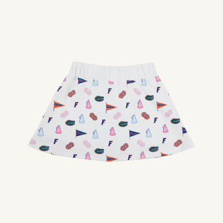 The Beaufort Bonnet Company Florida Searcy Skort - Florida Forever with Worth Avenue White