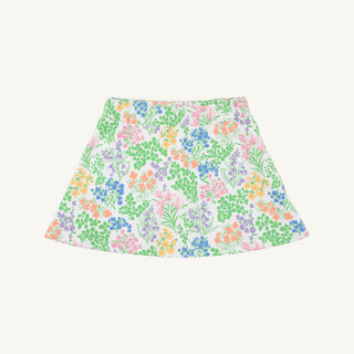 The Beaufort Bonnet Searcy Skort- Gaston Street Garden with Worth Avenue White