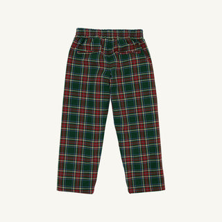 The Beaufort Bonnet Company Sheffield Pants - Pinehill Plaid with Chelsea Chocolate Stork