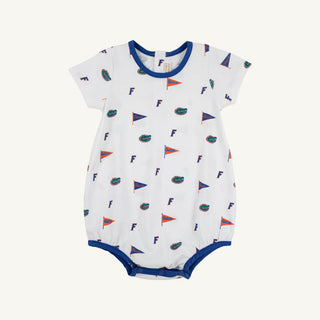 The Beaufort Bonnet Company Florida Short Sleeve Patton Play Bubble - Florida Forever with Florida Blue