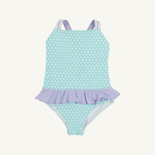 The Beaufort Bonnet Company Taylor Bay Bathing Suit -Dunmore Doo-Dad with Lauderdale Lavender
