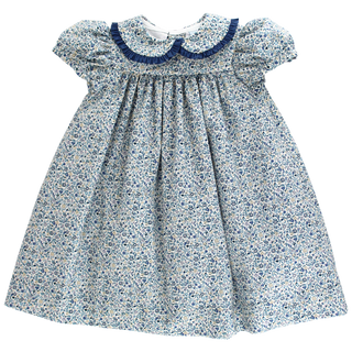 The Bailey Boys Girls Float Dress - Posh Posies with Cornflower