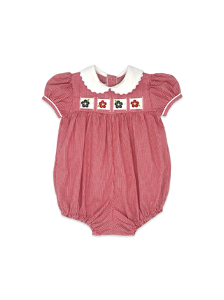 Lullaby Set Ruth Ribbon Bubble Ridgeland Red Minigingham