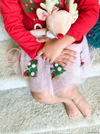 Mudpie Pink Reindeer Purse