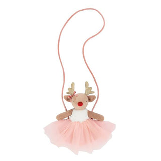 Mudpie Pink Reindeer Purse