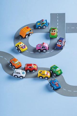 MudPie Mini Blue Race Car Set