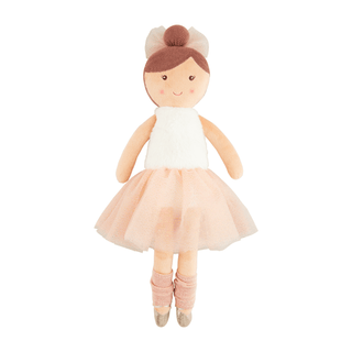MudPie Brunette Ballerina Doll