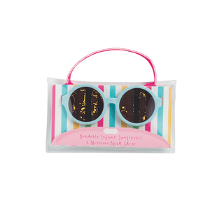 MudPie Blue Girl Bendable Baby Sunglasses