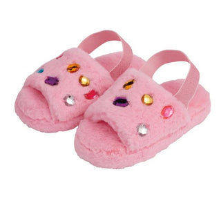 Mudpie - Light Pink Glitzy Slippers