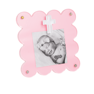 Mudpie - Pink Acrylic Cross Frame