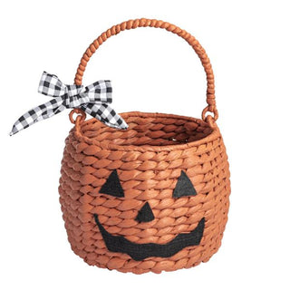 Mudpie Orange Jack-O-Lantern Treat Basket
