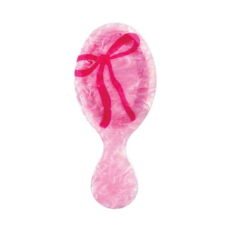 Mudpie Hairbrush - Pink Pearly Bow Hairbrush