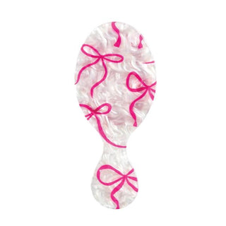 Mudpie Hairbrush - White Pearly Bow