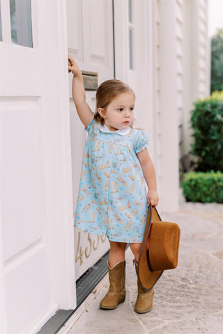 The Proper Peony Boots Button Front Dress